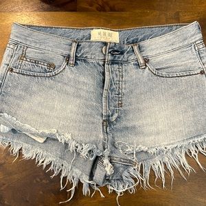 Free People Jean Shorts. Like new. Size 26